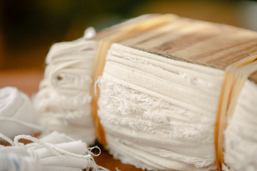 Stack of woven textile