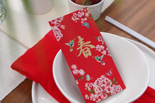 chinese new year dining table setup