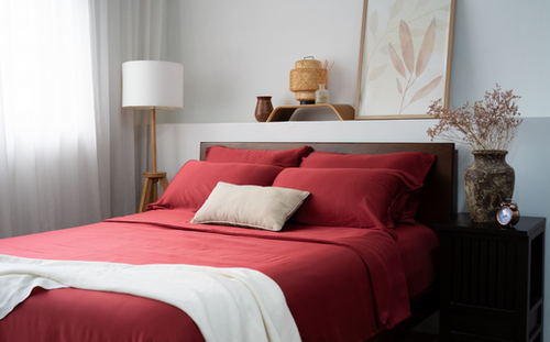 red bedding for lunar new year