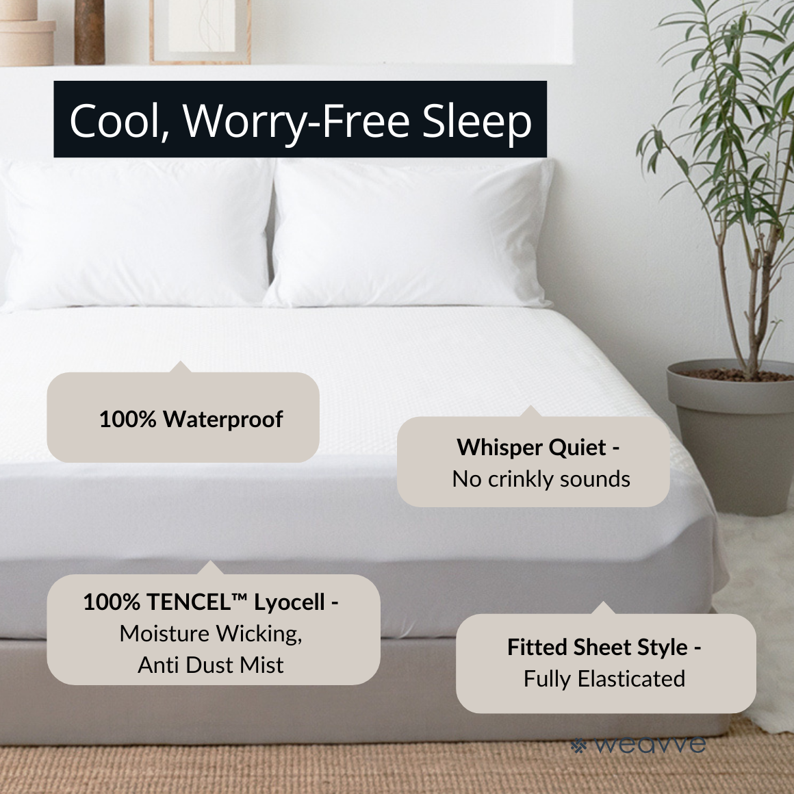 BLISSFORD Plastic Mattress Protector Zippered BLISSFORD Plastic Mattress Protector Zippered