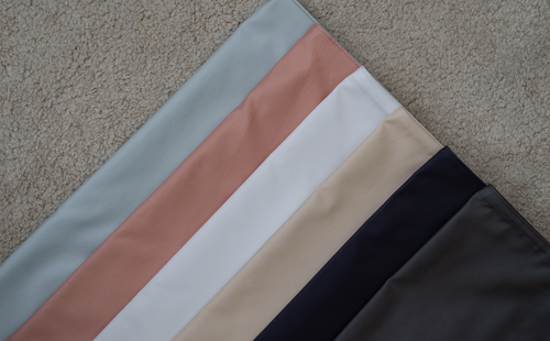 An image of pillowcases in different colours