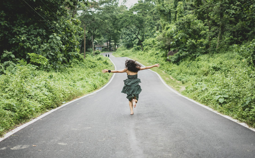 Woman being chased dream