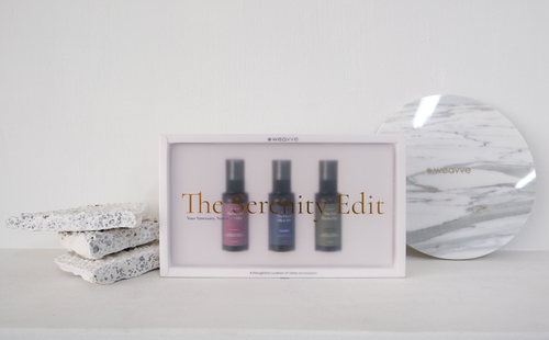 close up 3 new spray mists from for Christmas from Weavve Home