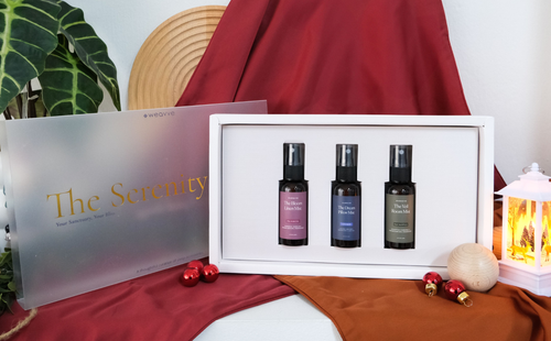 close up 3 new spray mists from for Christmas from Weavve Home