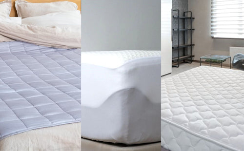 compare mattress protector vs mattress pad vs mattress topper