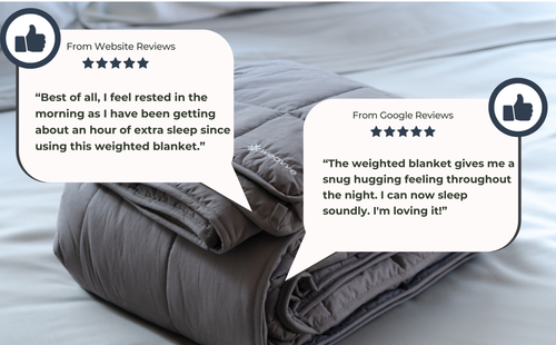 weavve home weighted blanket reviews from website and google