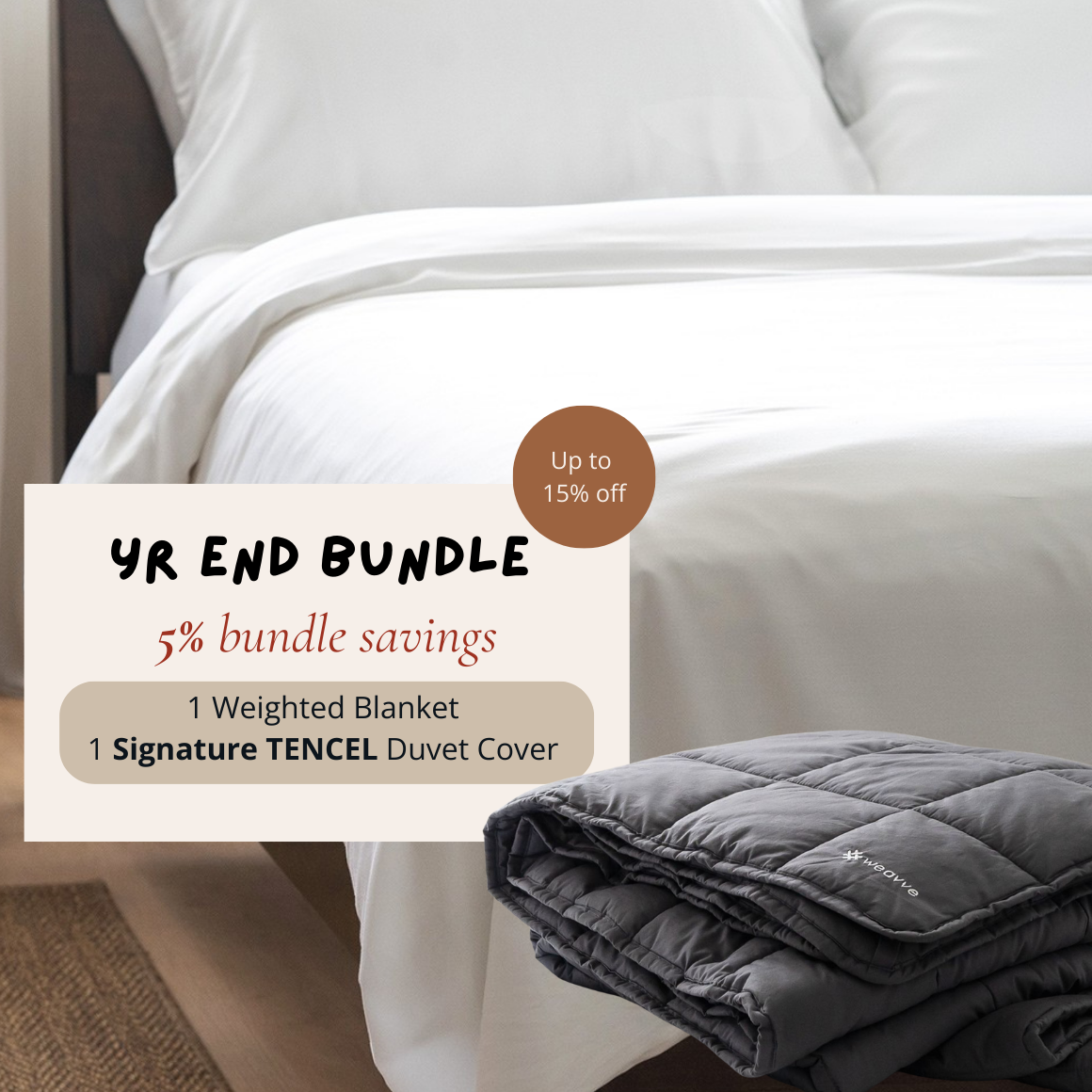 [YR END SPECIAL] - Weighted Blanket + Signature TENCEL™ Duvet Cover