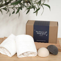 Unwind From The Grind Gift Set - w/ Silver Infused Cotton Towels