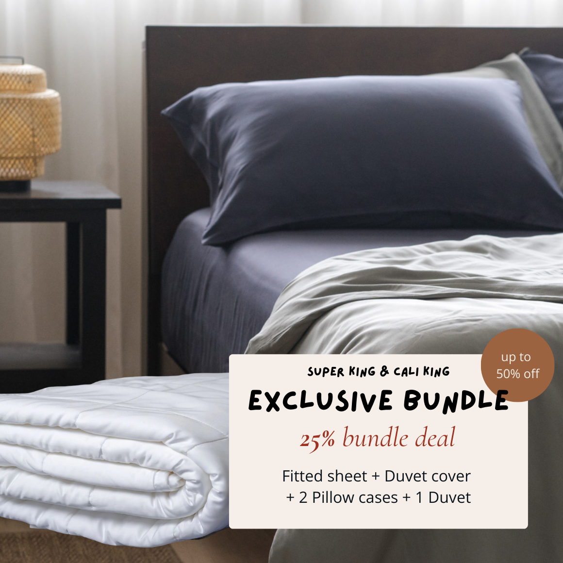 Super King &amp; Cali King Exclusive Deal - Mix &amp; Match Signature TENCEL™ Classic Set + TENCEL™ Lyocell Duvet