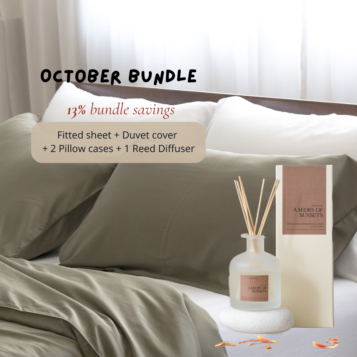 [OCT SPECIAL] - Mix &amp; Match Signature TENCEL™ Classic Set + Reed Diffuser