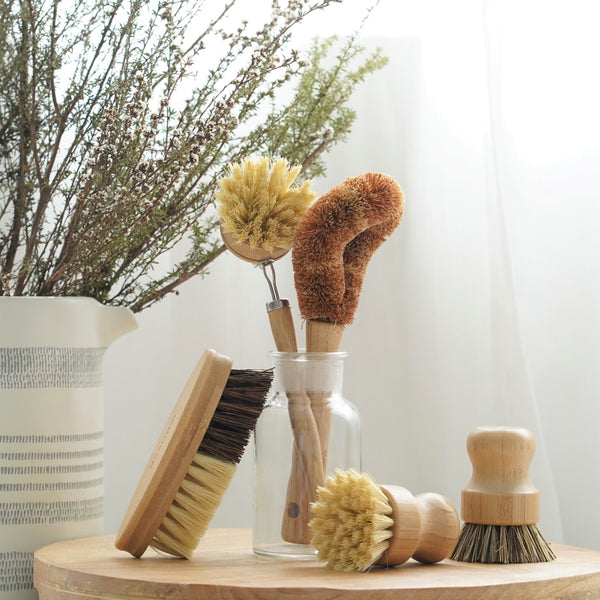 Bamboo Dish Brush Set  Eco-friendly Washing Up Brushes – Heaven's Way Store