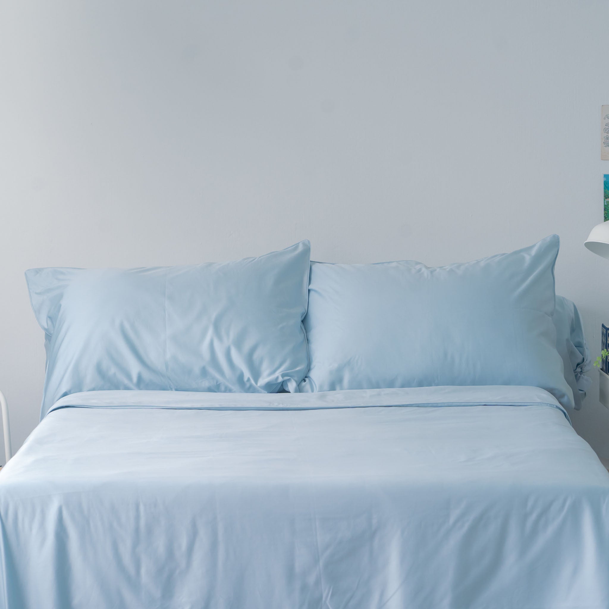 Classic Cotton Bed Sheet Set Fitted Sheet Pillow Case Quilt Cover