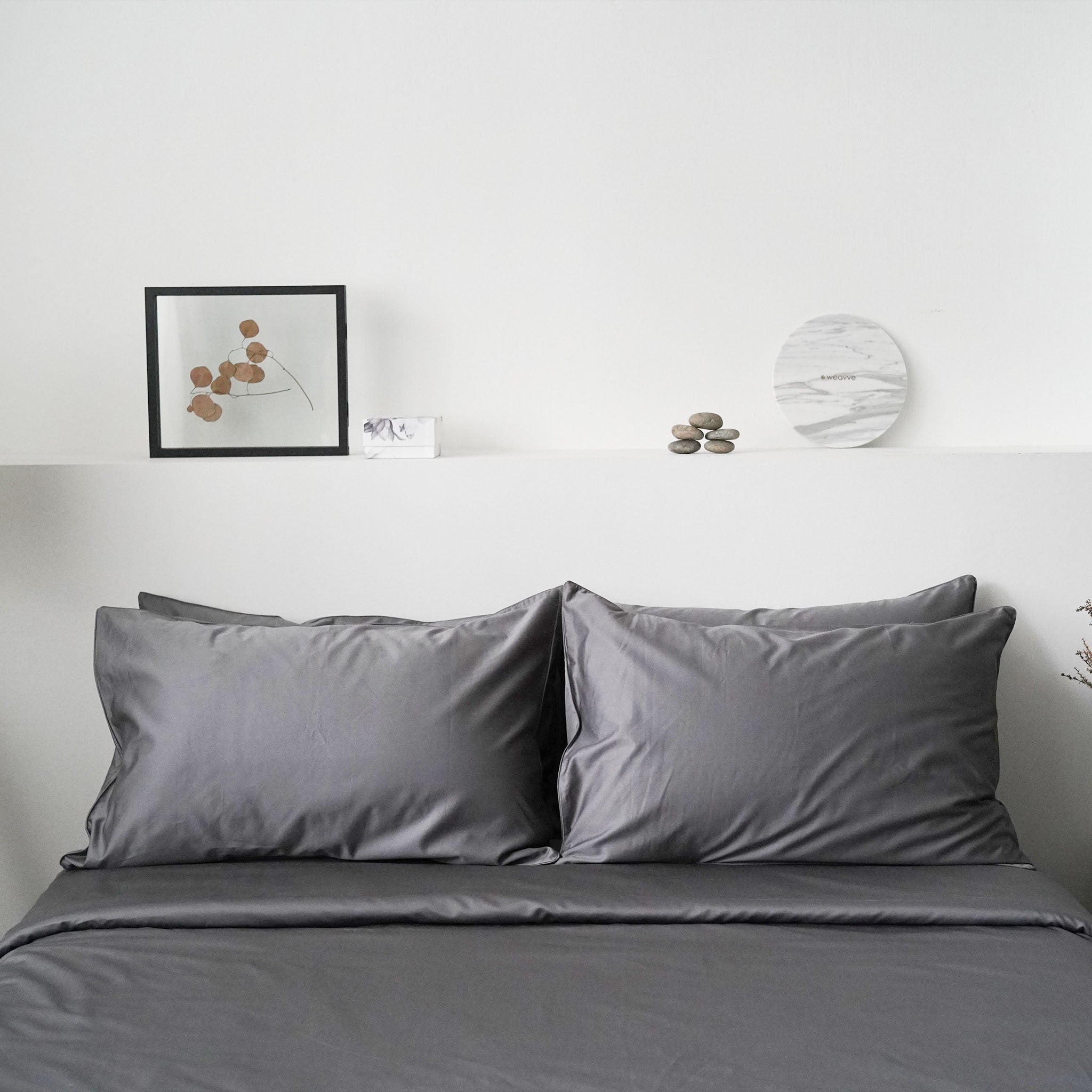 Classic Cotton Bed Sheet Set Fitted Sheet Pillow Case Quilt Cover