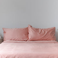 Tea Rose Cotton Bed Sheets Classic Set with Cotton Fitted Sheet, Cotton Pillow Case, Cotton Duvet Cover. Buy Tea Rose Bed Sheets at Weavve Home, Shop Egyptian Cotton Bed Sheets Singapore and Luxury Hotel Sheets. 600 High Thread Count Bed Sheet. 