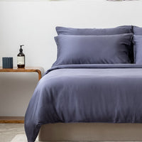 Midnight Blue TENCEL Duvet Cover Quilt Cover Buy quilt cover Singapore and duvet cover Singapore at Weavve Home, know what is quilt cover, what is a duvet cover. Best Bed Sheets Singapore and Luxury Hotel Sheets. 