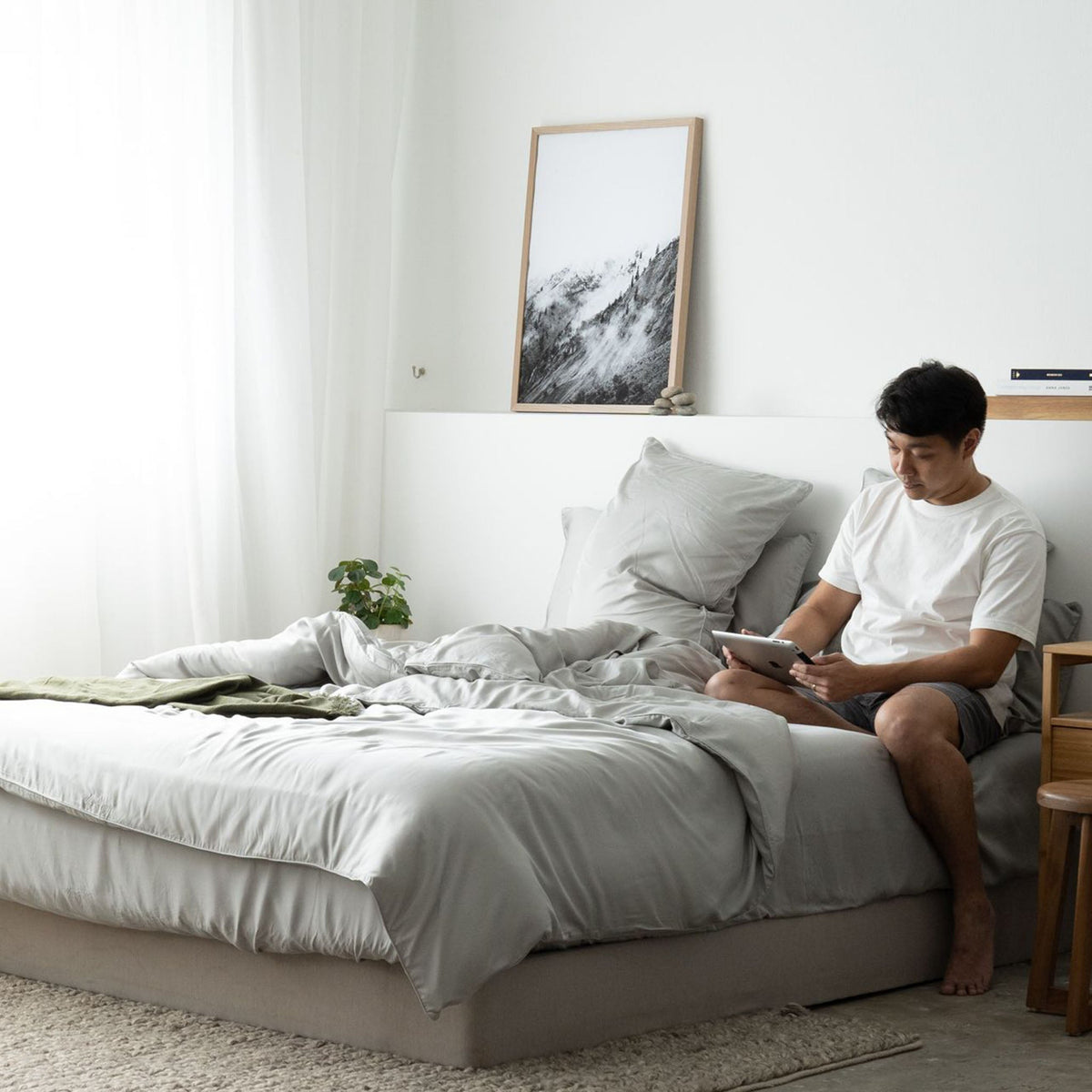 Lyocell Fitted Sheet Set (100 TENCEL™) TENCEL™ Fitted Sheet with