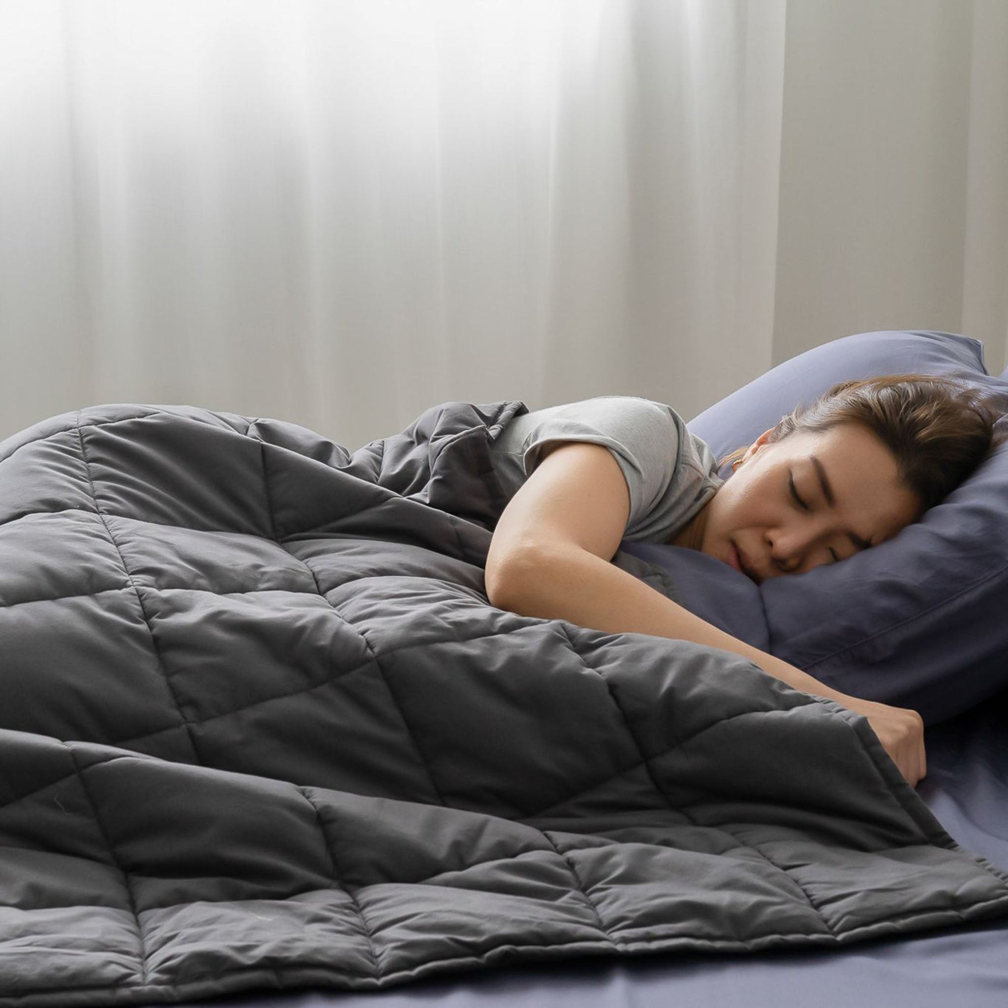 Weavve Home Weighted Blanket Singapore Gravity Blanket Singapore benefits and helps with anxiety and insomnia 